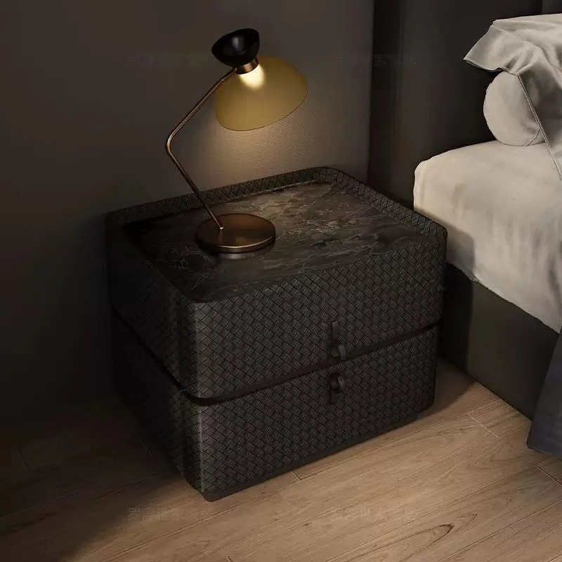 Italian minimalist modern minimalist bedside table, bedside storage cabinet