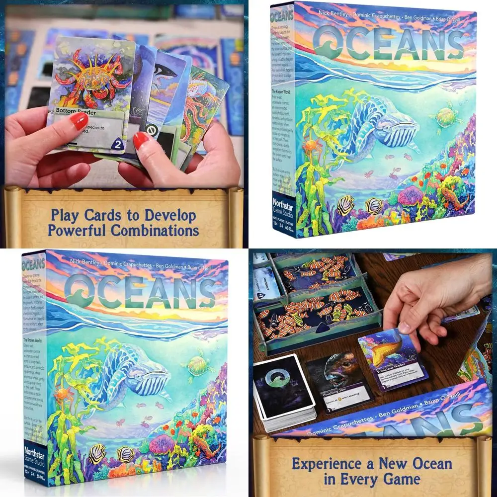 

Океаны: Настольная игра «Воздушная стратегия» для 2-4 игроков, возраст 12+, время воспроизведения 90 минут