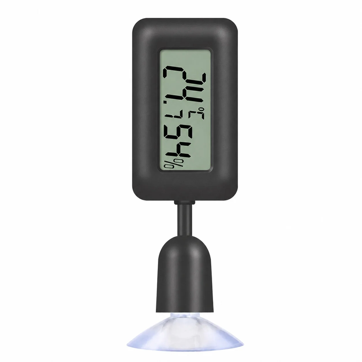Digital Thermometer Hygrometer 360 Rotation Foldable Backlight Suction Cup For Reptile Tank Humidity Temperature Gauge Monitor