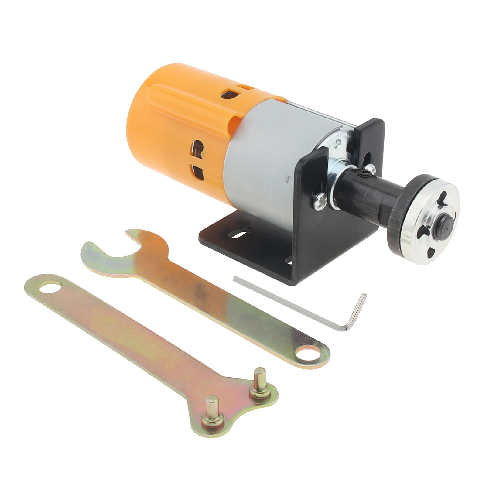 775 DC Motor 12V 24V DIY Electric Polishing Tool Accessory with Micro Motor M10 Connecting Rod Bracket Flange Nuts for Drilling