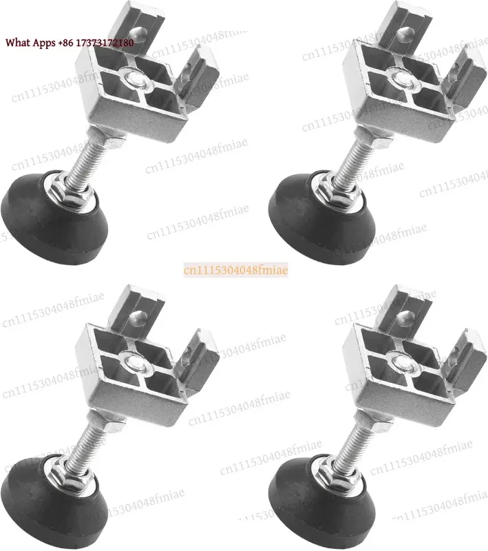 4 Sets 4040 Series Aluminum Profile Adjustable Feet for T Slot 8mm Leveling Leg