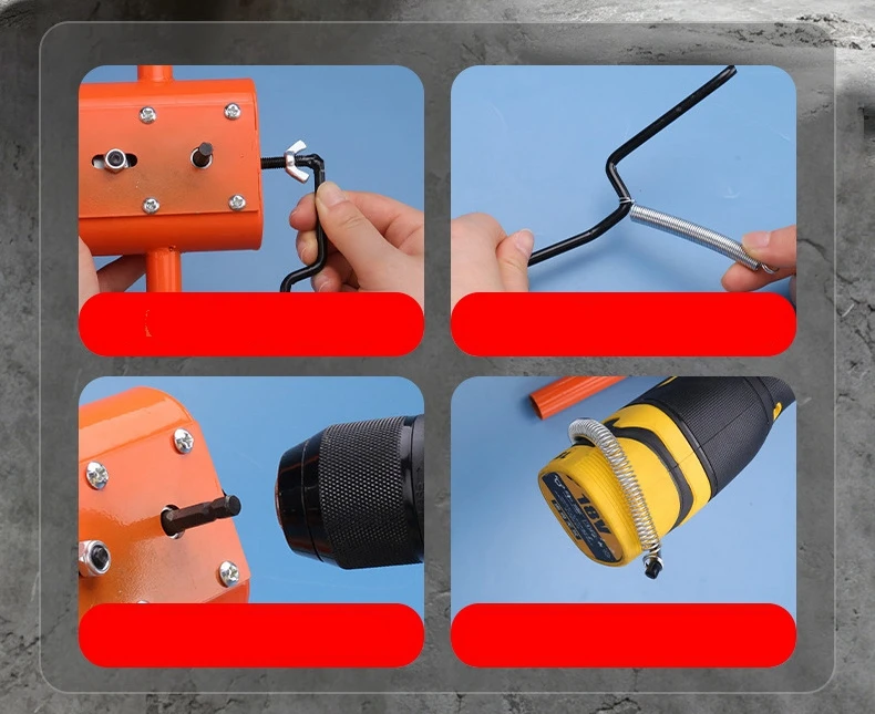 Automatische Wandverdrahtungsmaschine, tragbarer elektrischer Kabelzieher, Anti-Störungs-Kabelverlegungswerkzeug, Kabelrohr-Biegegerät, Leitungsvorverdrahtung – Detail 6