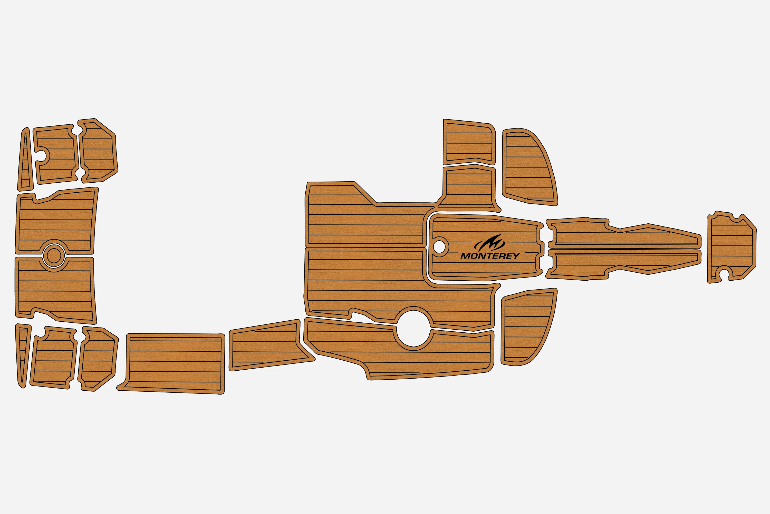

Нескользящий самоклеящийся мат из ЭВА под тик для морских судов, 6 мм, для яхт, для палубы лодок Monterey 218 Super Sport 2015-2022 годов, простая установка