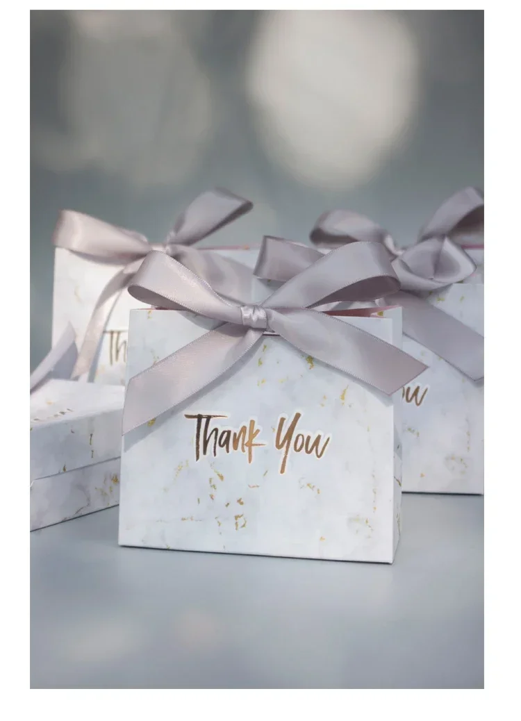 Neue Kreative Mini-Geschenkbox aus Grauem Marmor für Partys, Babypartys, Papier-Schokoladenverpackungen/Hochzeitsgeschenke, Bonbonschachteln – Detail 4