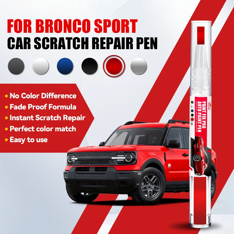 

Car Paint Repair Pen For 1966-2026 Ford Bronco Sports Paint Scratch Repair Accessories Blue LB White YZ Silver JS Red EA Orange