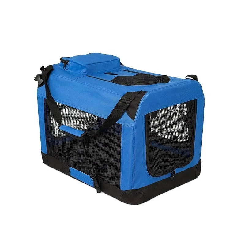Oxford Fabric Folding Soft Large Pet Crate For Dogs Cats Indoor Outdoor Travel Use