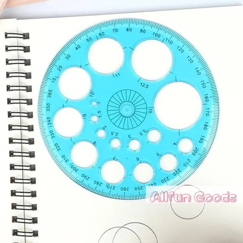 [TG835]1/2/3Pcs Circles Drawing Shape Geometric Drawing Stencils Tools Multifunction Geometric Template Plastic Measuring Ruler