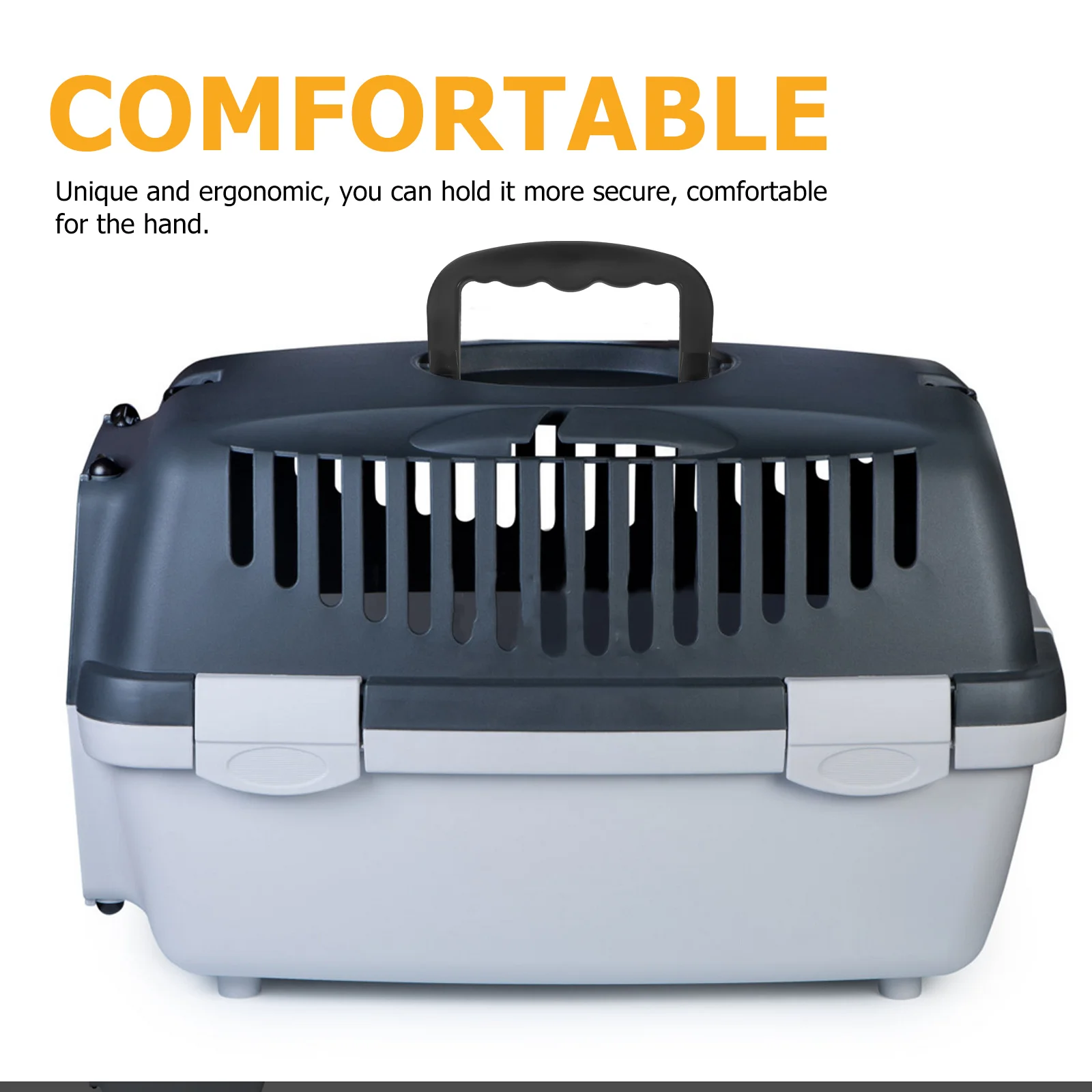 

4Pcs Pet Cage Handles Portable Bright Color Plastic Replacement Secure Comfortable Carry for Small Animal Crate