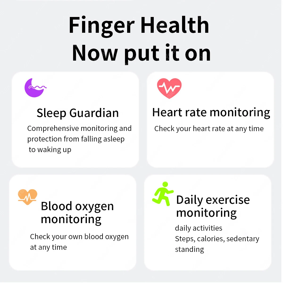 2024 New Smart Ring Heart Rate Blood Pressure/Oxygen Monitoring Sleep/Mood Monitoring Wireless charging Smart Ring For Men Women