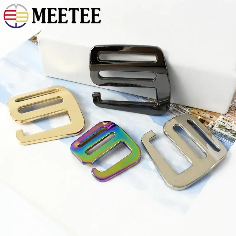3/5Pcs 19/25/32/38mm Metal Tri-Glide Slider G Hook Buckles for Bag Backpack Straps Belt Adjuster Clasp DIY Hardware Sewing Parts