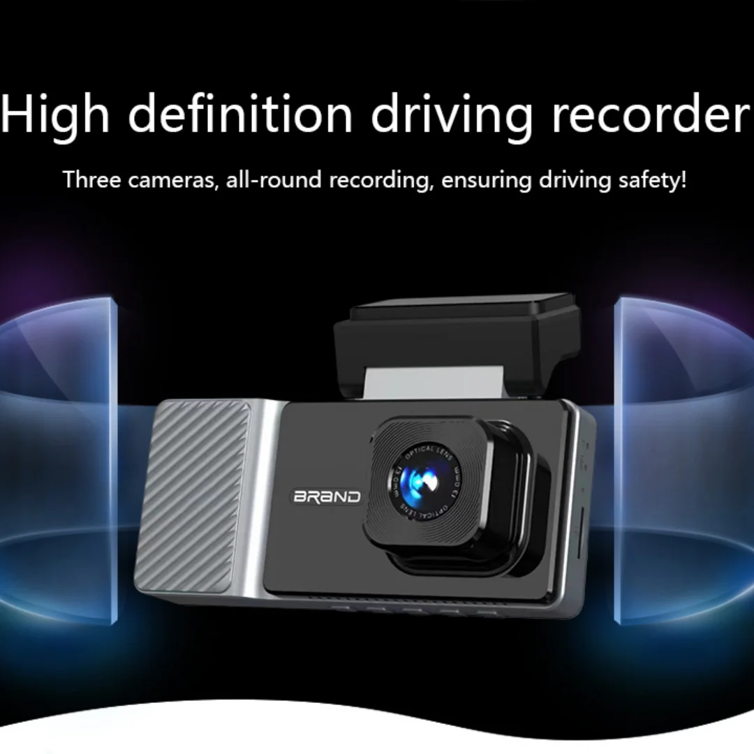 A8 3Inch IPS Dash Cam car Dvr HD1080P 170Wide Angle Super Night Vision Mobile Internet Front Carbin Rear View 3lens Black Box