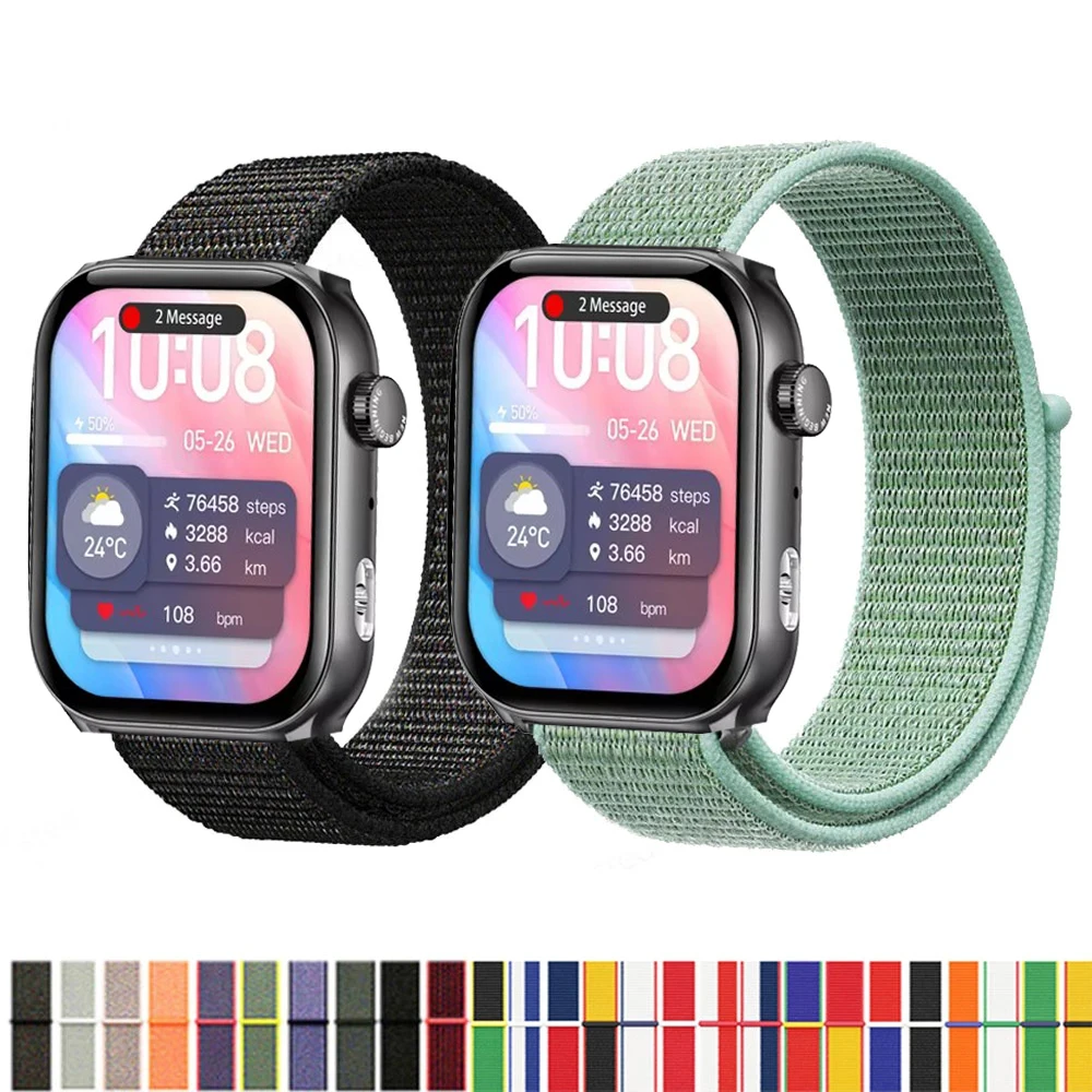 

Нейлоновый ремешок-петля для умных часов COLMI P78, сменный браслет, спортивный ремешок для часов Correa для COLMI P78, Huawei Band