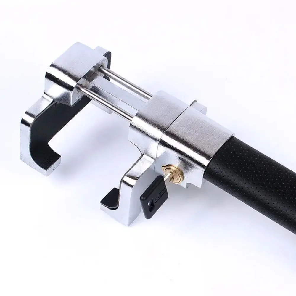 Car Steering Wheel Lock Micro Vibration Lock Car Anti-theft Lock T-type Multi-functional Self-defense Front