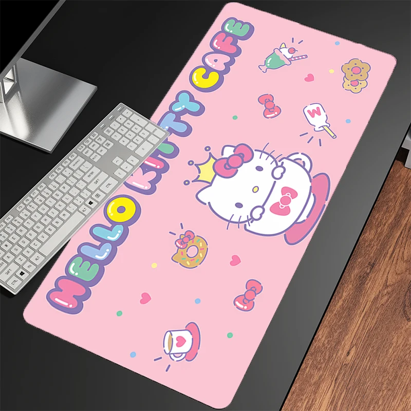 마우스 패드 헬로 키티 액세서리 사무실 노트북 게이머 키보드 마우스 패드 PC 컴퓨터 책상 매트 게임 패드 마우스 매트 최고의 선물용
