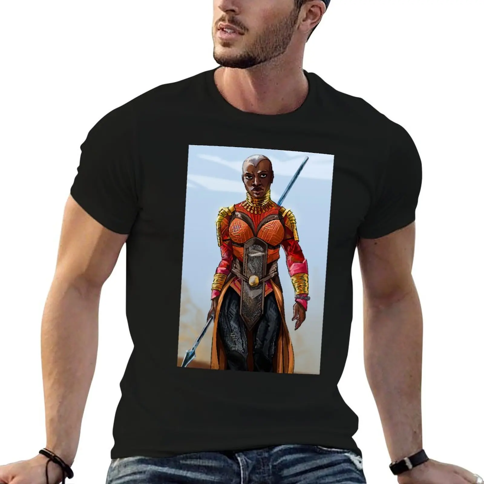 Okoye-T-shirt streetwear pour homme, sweat-shirt