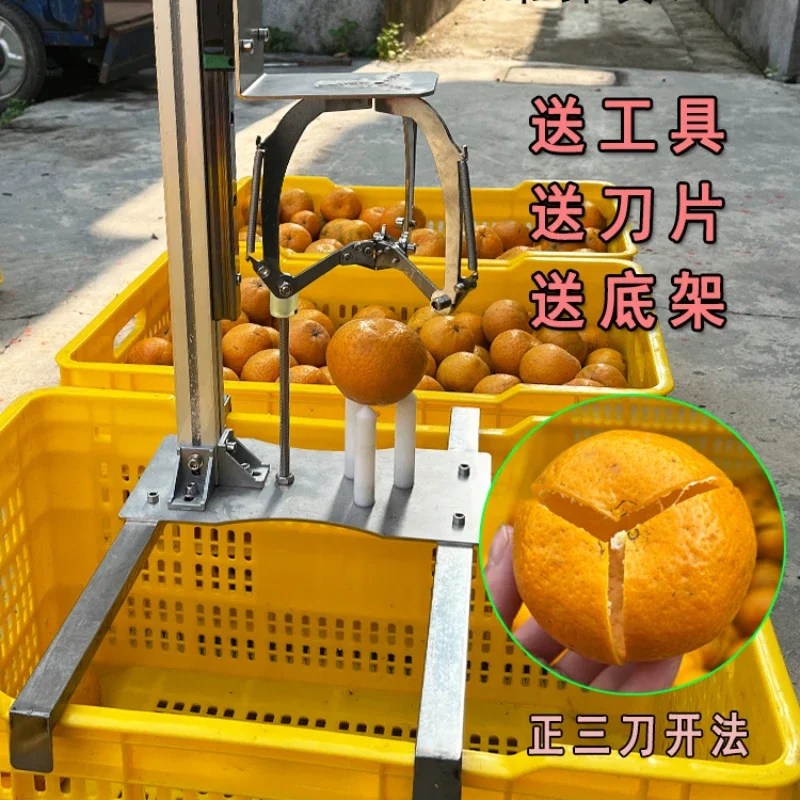 Xinhui orange peeling hine tangerine peel citrus small green with handle citrus three-flap light and fast