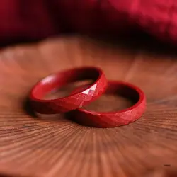 FengShui Cinnabars Rings for Women Men Feng Shui Lucky Rings Red Cinnabars Feng Shui Rings Attract Wealth Money Rings