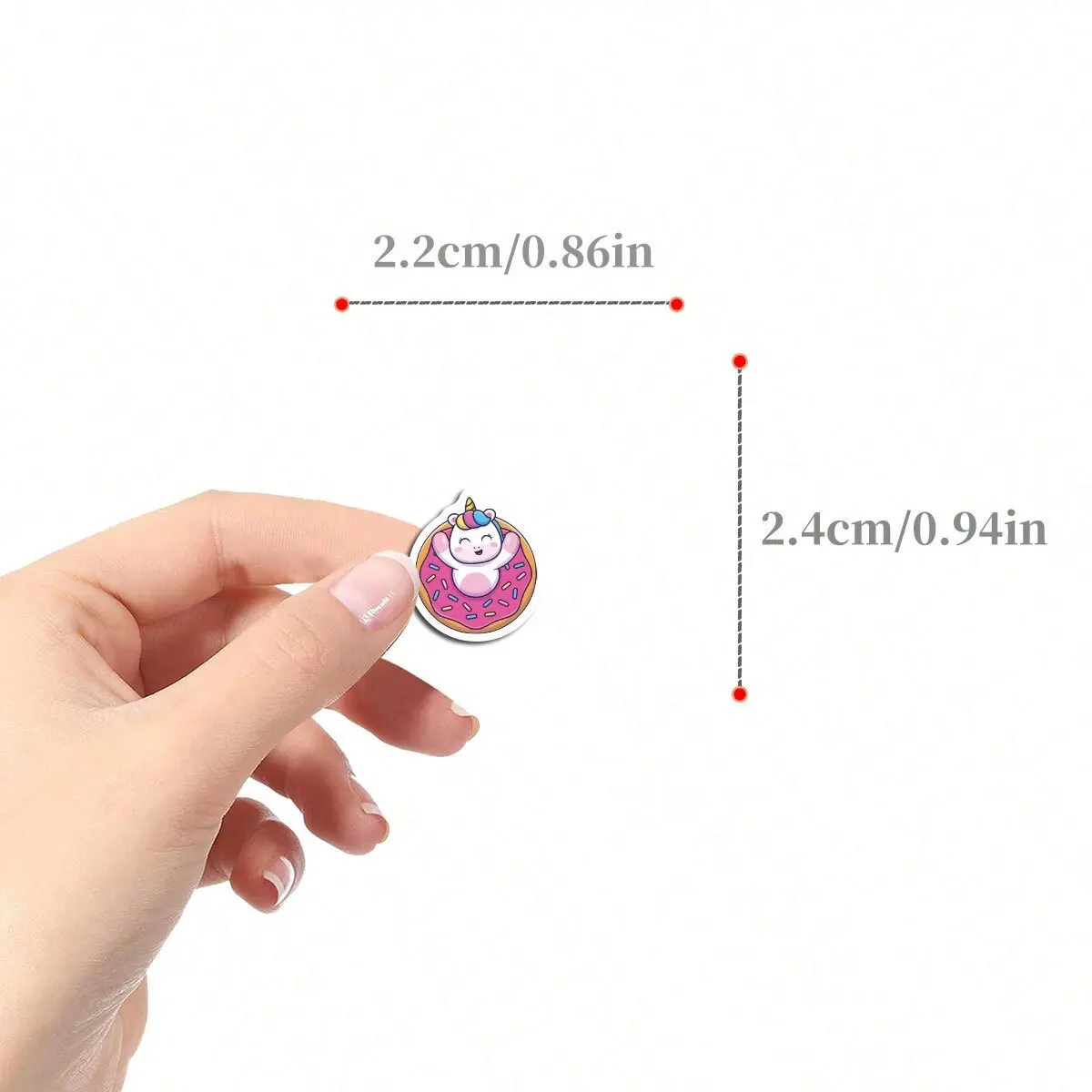 500pcs Unicorn Label Stickers, DIY Decoration Stickers, 1 Inch Self-Adhesive for Party Gift Bags (10 Styles)