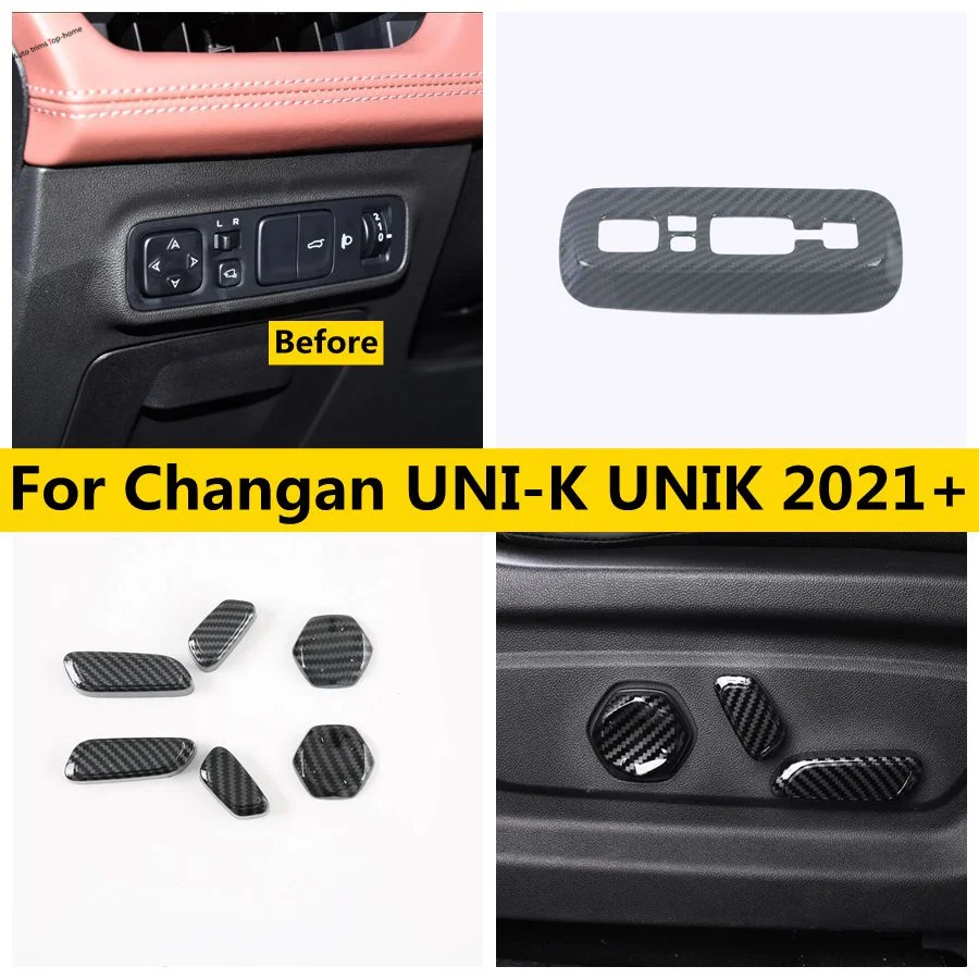 

Head Light Lamp Switch Button Seat Memory Push Adjustment Decor Cover Trim For Changan UNI-K UNIK 2021 - 2024 Car Accessories