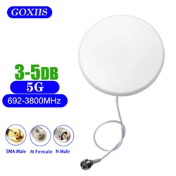 Antena de techo de cúpula con conector n-hembra, enrutador de refuerzo de señal de teléfono celular, montaje omnidireccional, 5G, 4G, GSM
