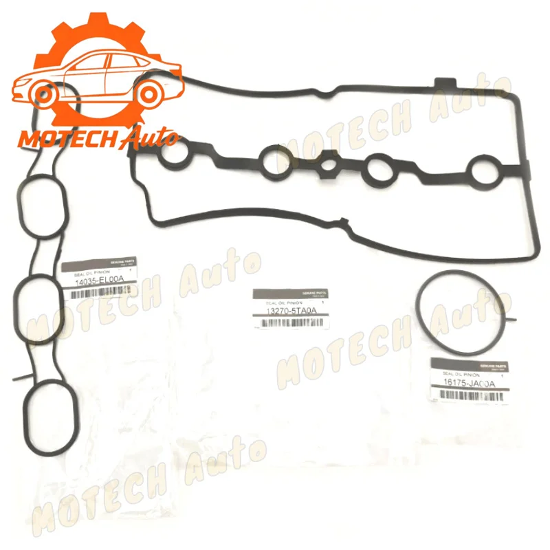 

13270-5TA0A 16175-JA00A 14035-EL00A Valve Cover Gasket Set 132705TA0A 16175JA00A 14035EL00A for Nissan Versa Juke Cube Sentra