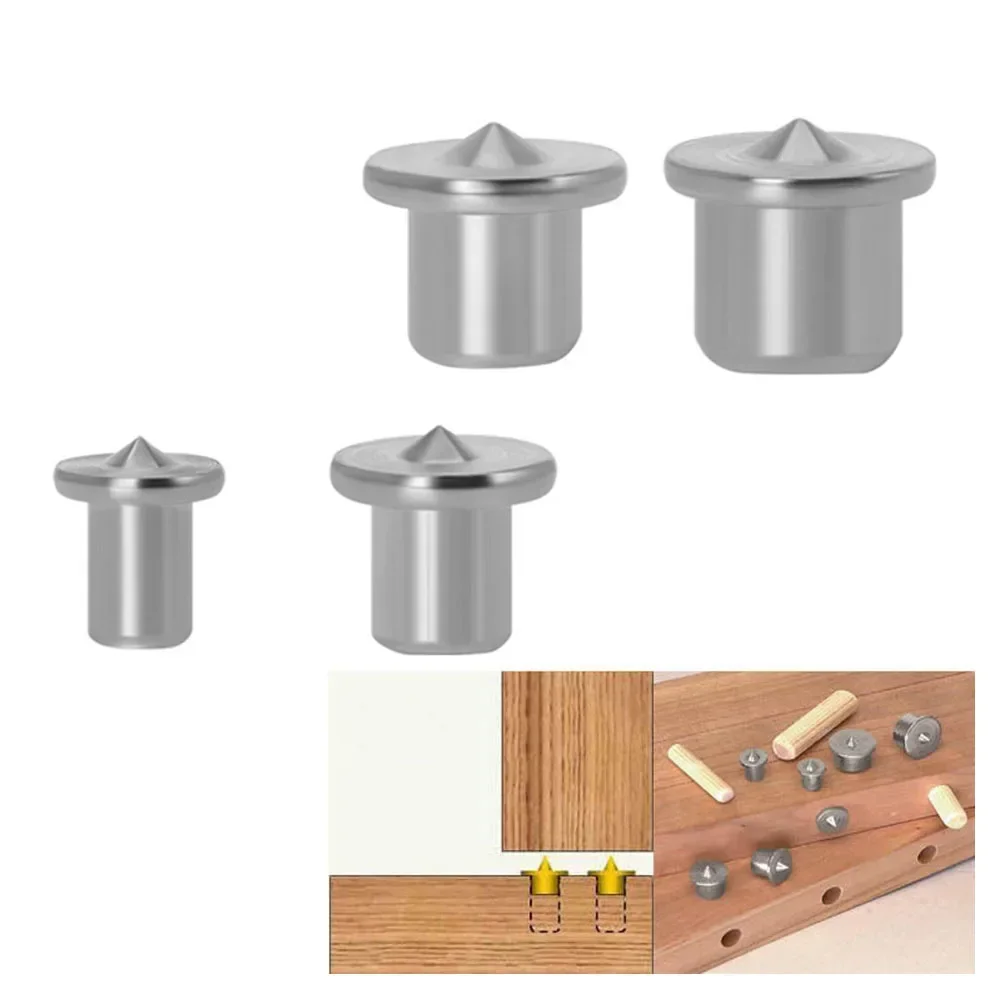 

4pcs Dowel Centre Point Pin Set Wood Timber Marker Hole Tenon Center Set 6/8/10/12mm Wood Drill Power Accessories Tools Plugs