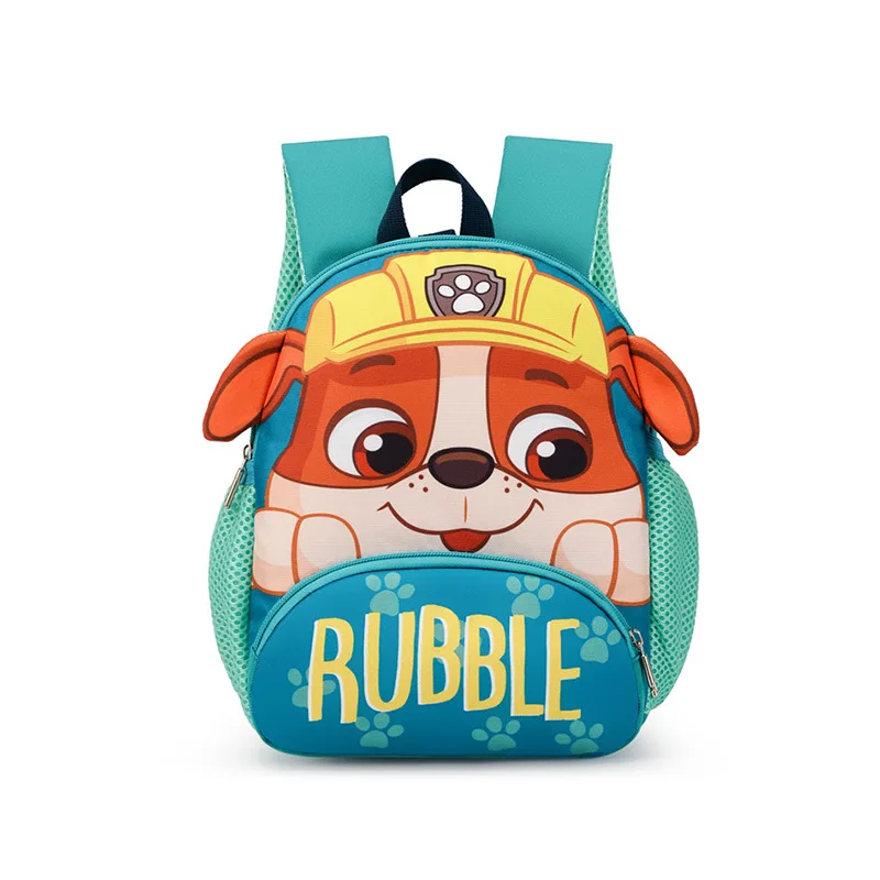 New children& backpack boys and girls cartoon animation kindergarten schoolbag 2-5 years old nylon load-reducing backpack