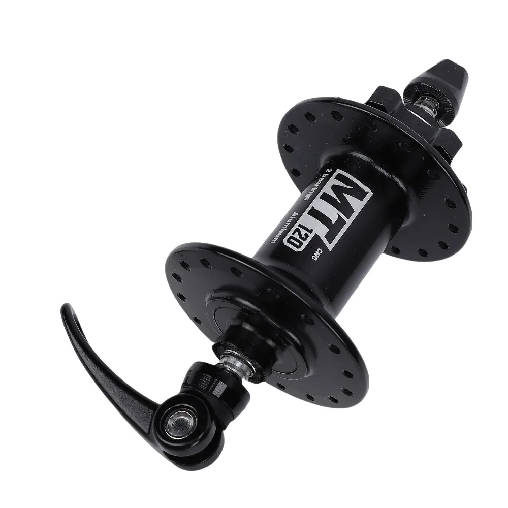 Aluminum Alloy Bike Disc Brake Hub Front 32 Holes Bike Disc Brake Front Hub Easy Installation 100mm Hub Spacing Bike Wheel Hub