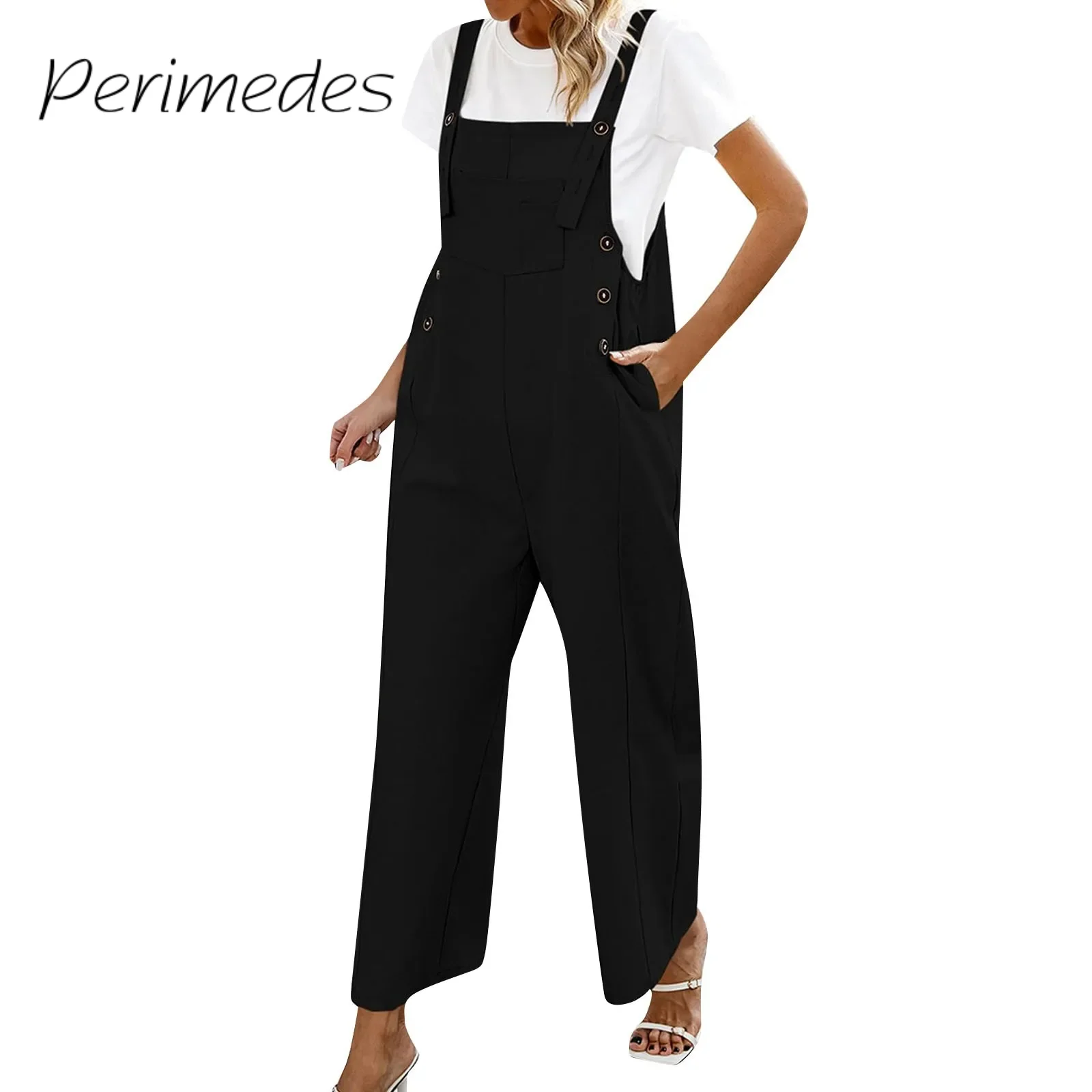 Jumpsuit Casual Crewneck Sleeveless Women's Long Rompers Tie Knot Summer Jumpsuits With Pockets Romper 2024 corsets dresses