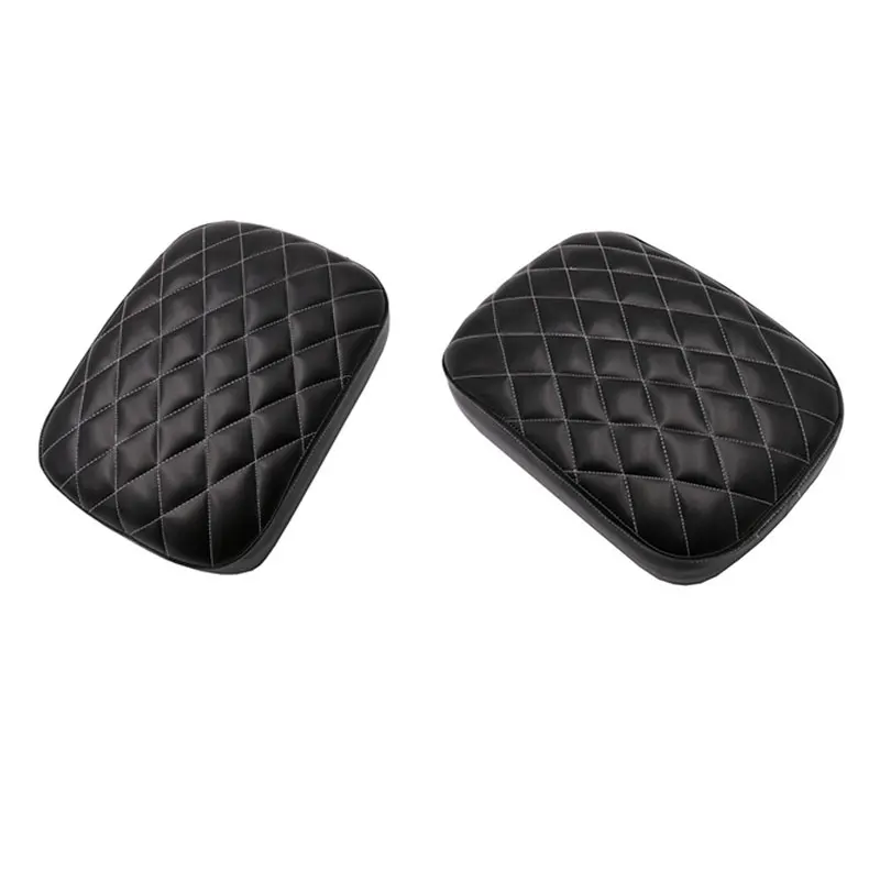 Universal Motorcycle Rear Passenger Seat Pad Cushion Suction Cup Pillion For Dyna Sportster