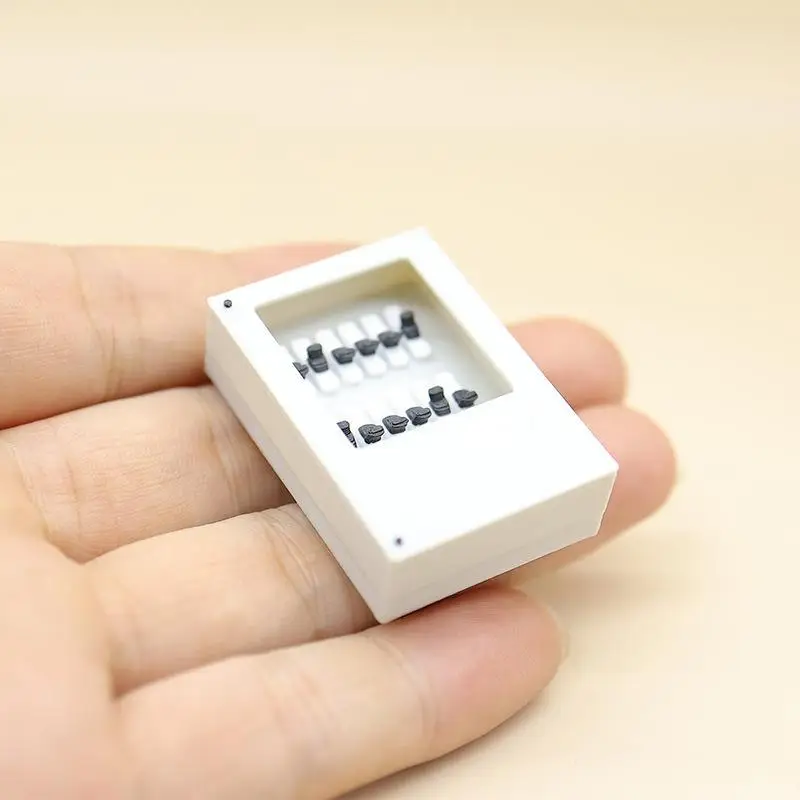 Miniature 1:12 Scale Electrical Box Realistic Dollhouse Accessory for Micro Landscape Diorama Scene Decoration