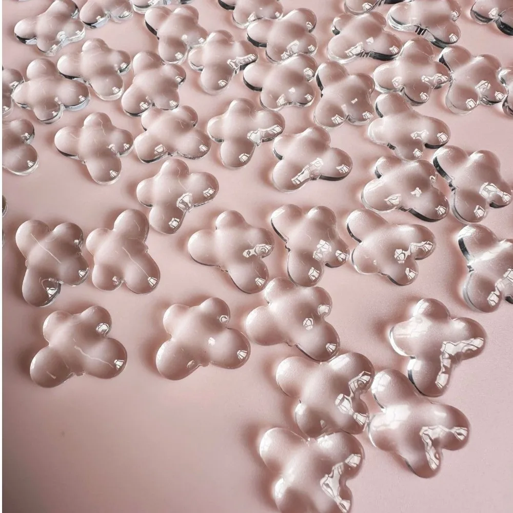 3D Clear Raised Keyboard Stickers Raised Pad Silicone Long Nails Keyboard Stickers Thick Comfortable Protection