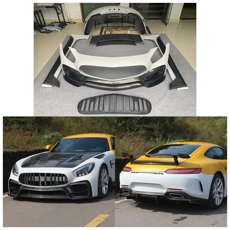 High Quality Half Carbon Fiber Body Kit Fit for GT 2015-2023 Front Rear Bumper Lip Side Skirt Fender Bolt-On Lightweight