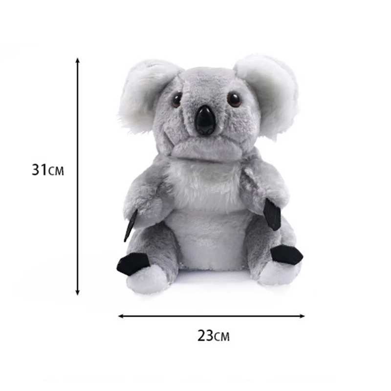 Animal Koala Shaped Golf Club Head Covers for Driver Fairway Putter Headcover Protector Plush Koala Golf Accessories Gray