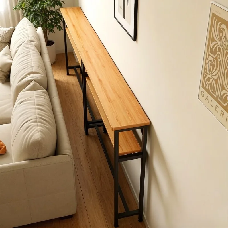 

Narrow Bedside Gap Table, Wall-Mounted Long Slim Table, Bed End Table, Sofa Back Gap Storage Cabinet Shelf