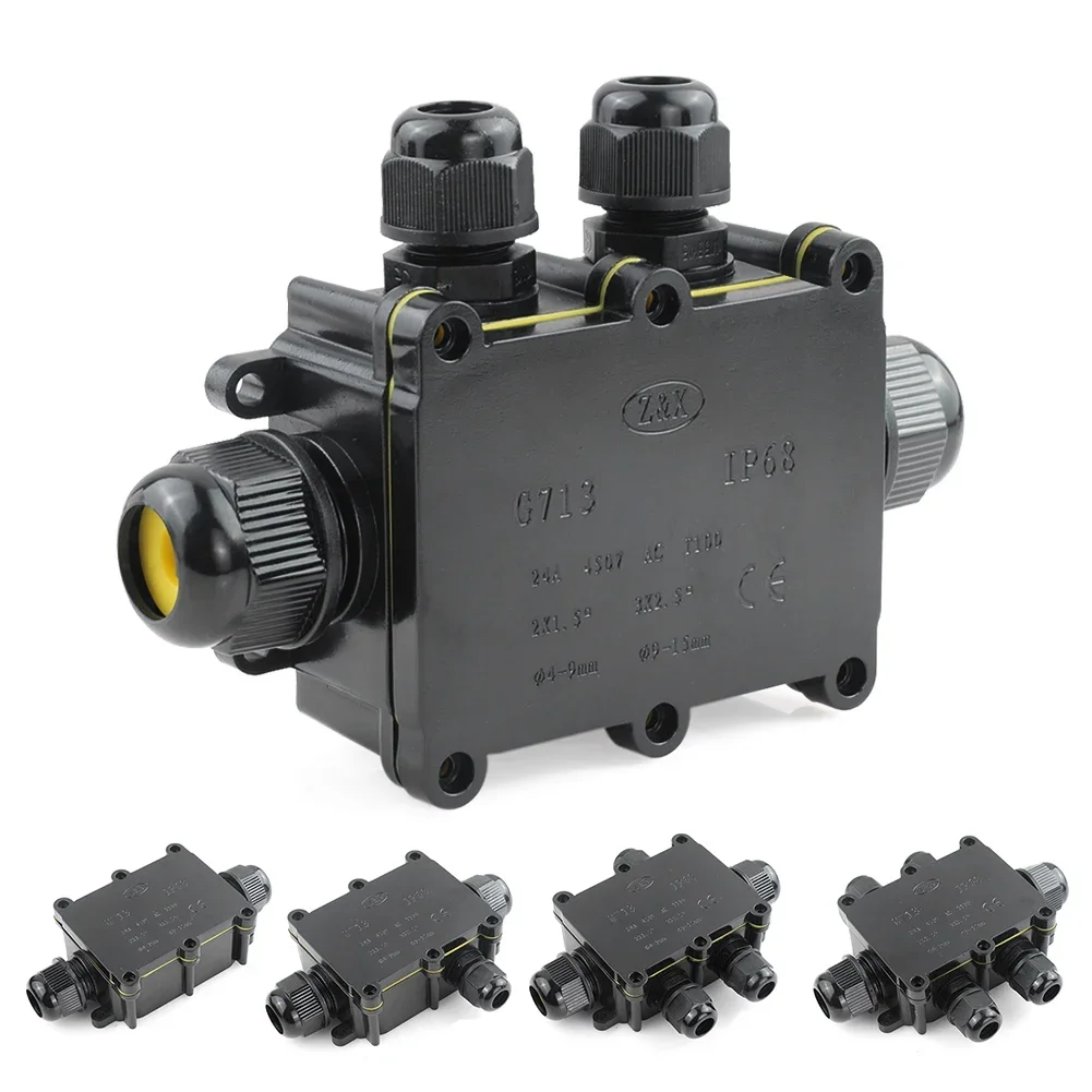 

Водонепроницаемая распределительная коробка IP68, кабельный разъем, электрическая клемма 2/3/4/5/6-контактная защита линии для светодиодных светильников, аксессуары для проводки