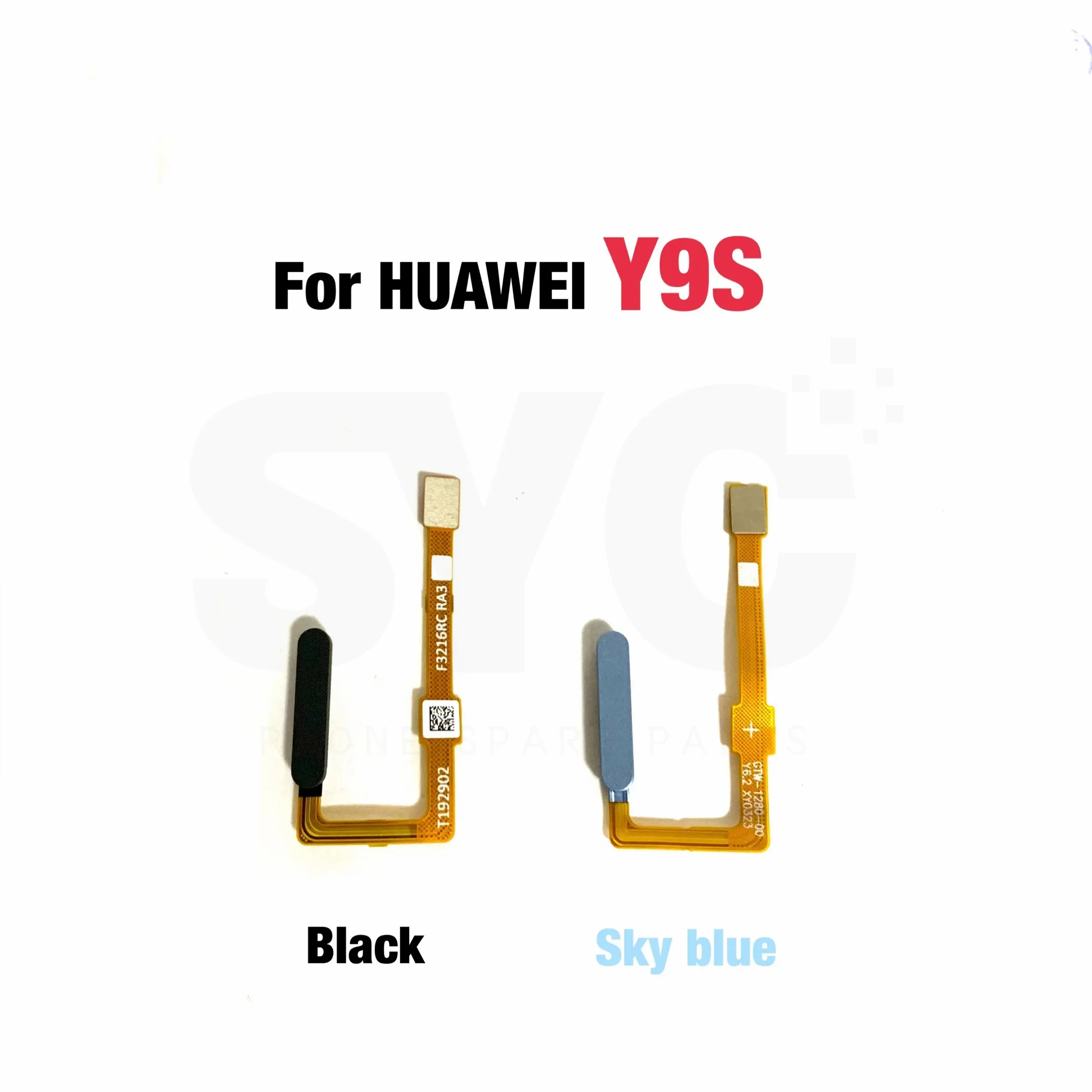 Przycisk Home z czujnikiem odcisków palców, przycisk włączania/wyłączania, taśma flex do Huawei Y9S