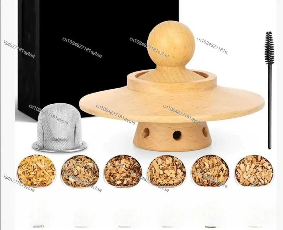 

Коктейльный набор из копченого дерева, бар, европейская и американская высококачественная регулировка для барменов.