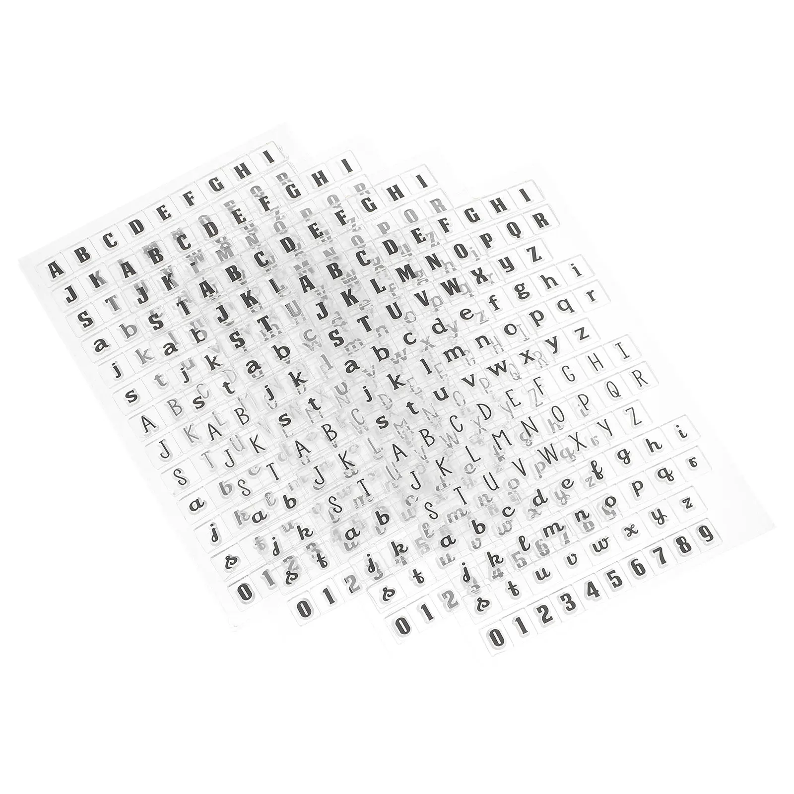 

Transparent Silicone Stamp Letter Stamps Clear for Journaling Craft Adults Card Making