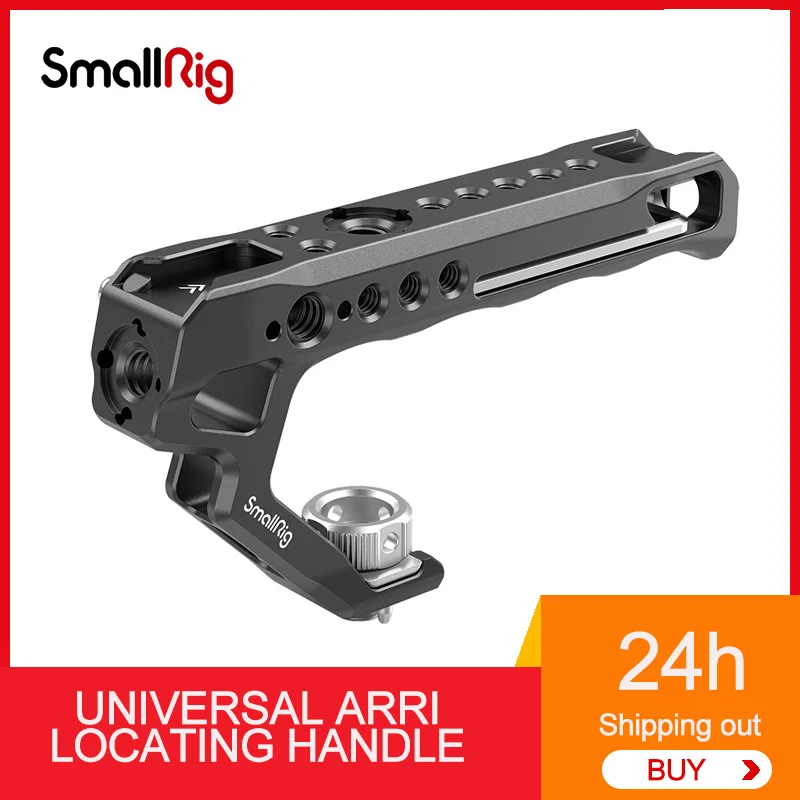 SmallRig 2165C Universal ARRI Locating Handle With 15mm Rod Clamp for DSLR Camera Cage with Microphone Shoe Mount