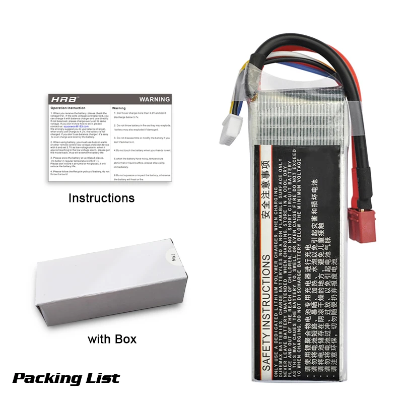 HRB Battery Lipo 2S 3S 4S 5S 6S 12S 8000mah 10000mah 12000mah