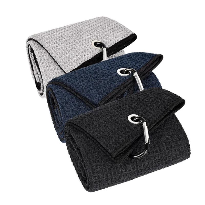 

Water-Absorption Cloth Golfs Club Head Wipe Cloth Cleaner Wipe Cloth Microfibers Golfs Cleanings Towel with Buckle Hook