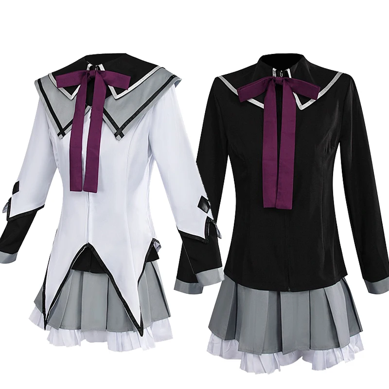 

Anime Akemi Homura Cosplay Costume Fighting Uniform Wig Magical Girl Puella Magi Madoka Magica Homura Akemi Cosplay Halloween