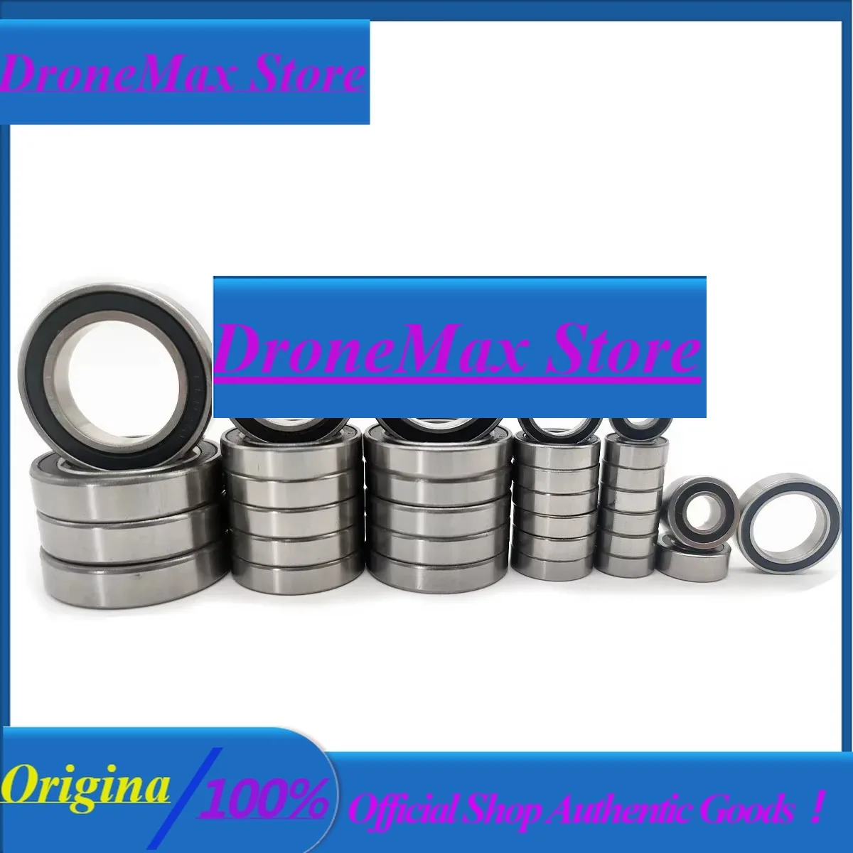 DroMa33Pcs Ball Bearing Kit 20x27x4 5182A 20x32x7 5196A Black Rubber Sealed For RC Car 1/5 Traxxas 8S X-Maxx XMAXX 77086-4 Upgra