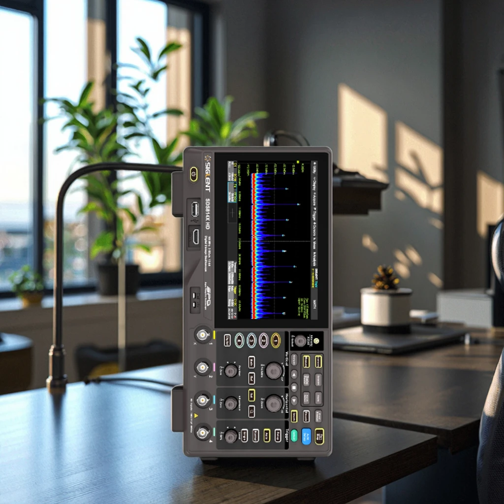 SIGLENT SDS814X HD 4-Channel 14-bit Digital Oscilloscope 100MHz Bandwidth 2GSa/s Sampling Rate