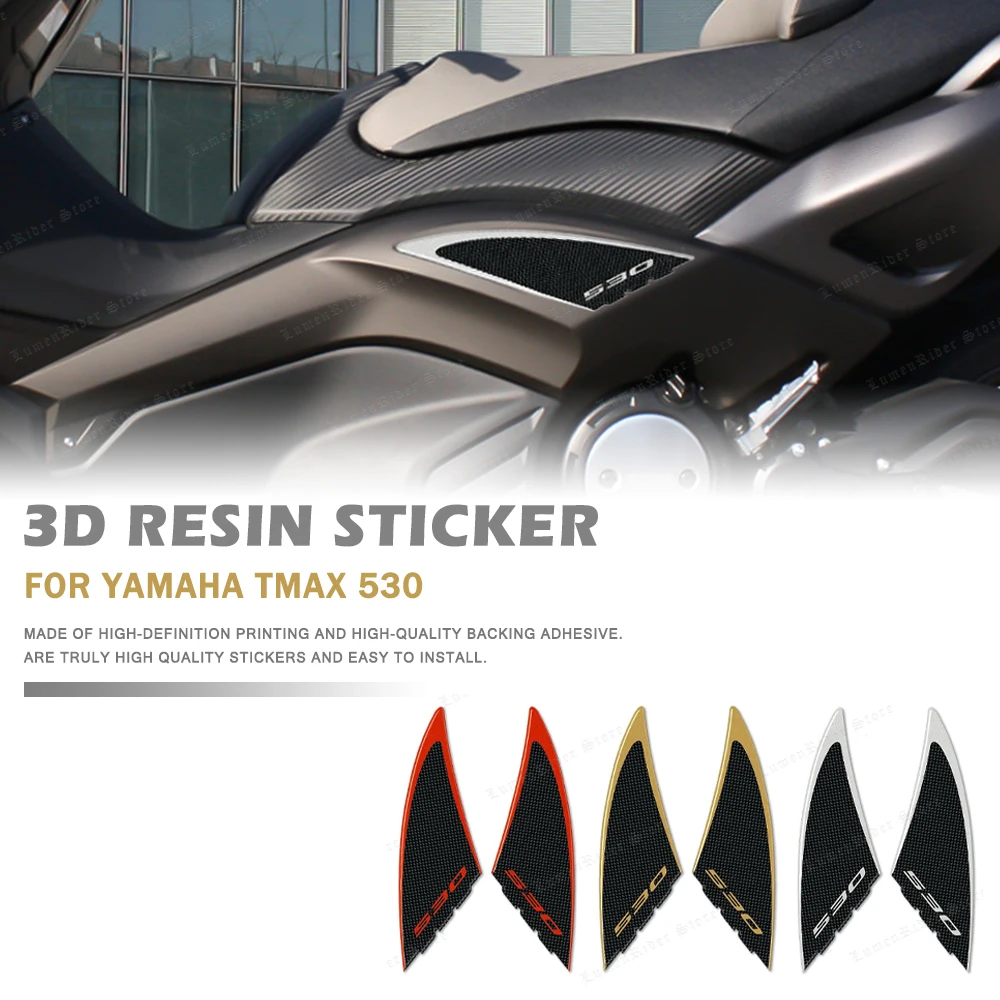 

For YAMAHA TMAX 530 2012-2016 Motorcycle 3D Resin Protection Sticker Anti-scratch Waterproof Decal Sticker