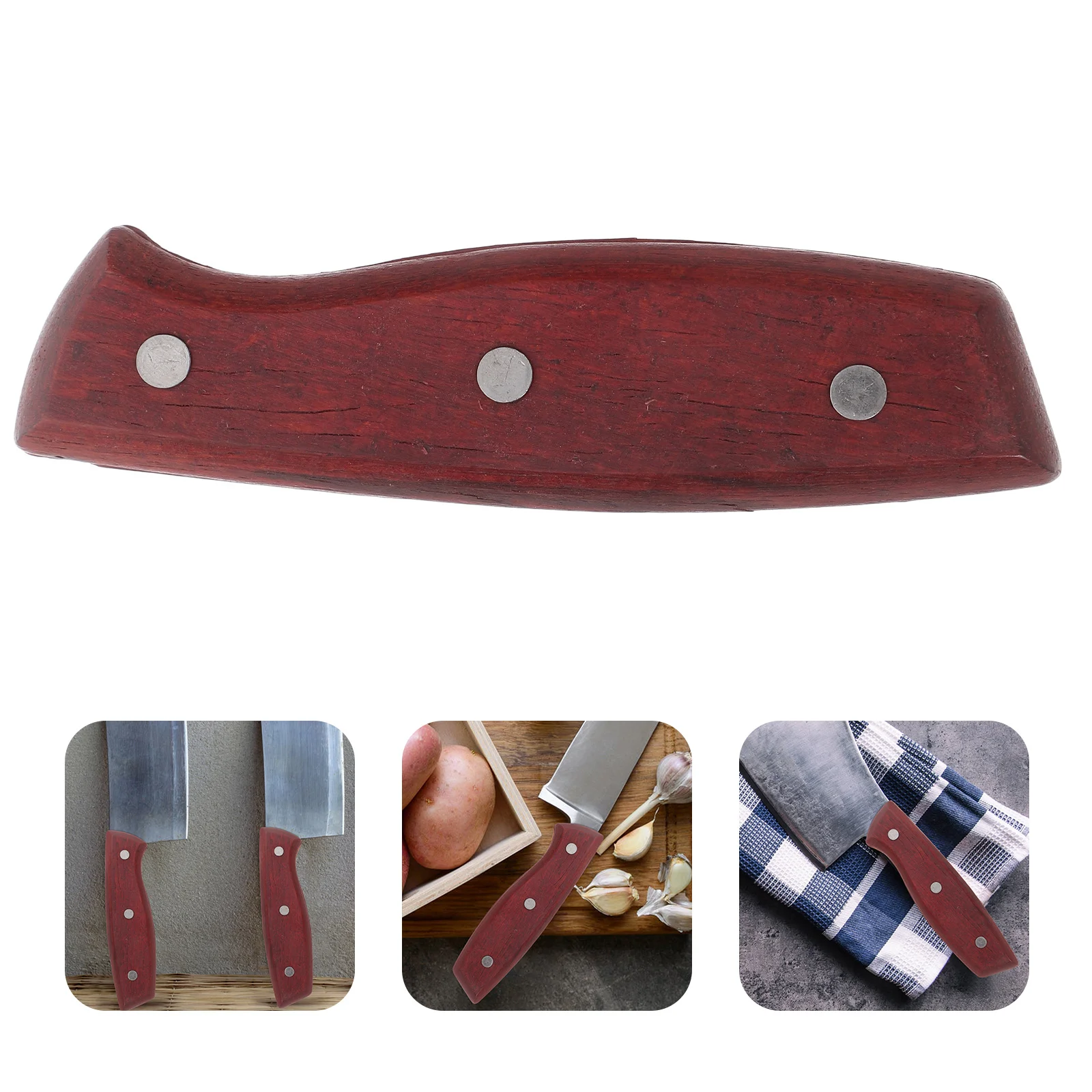 

Kitchen Knife Handle Accessories Chefs Replaceable Grip Wooden Non-skid Component