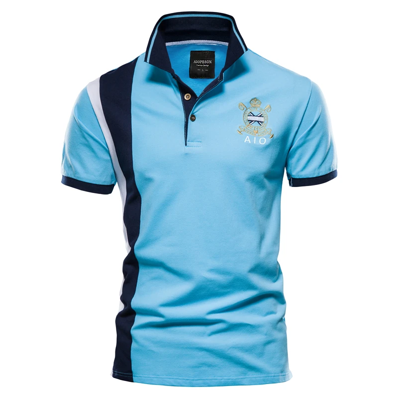 2025 New Men's Fashion Summer Stripe Printing Comfortable and Breathable Polo Shirt Outdoor Leisure Sportswear image 4