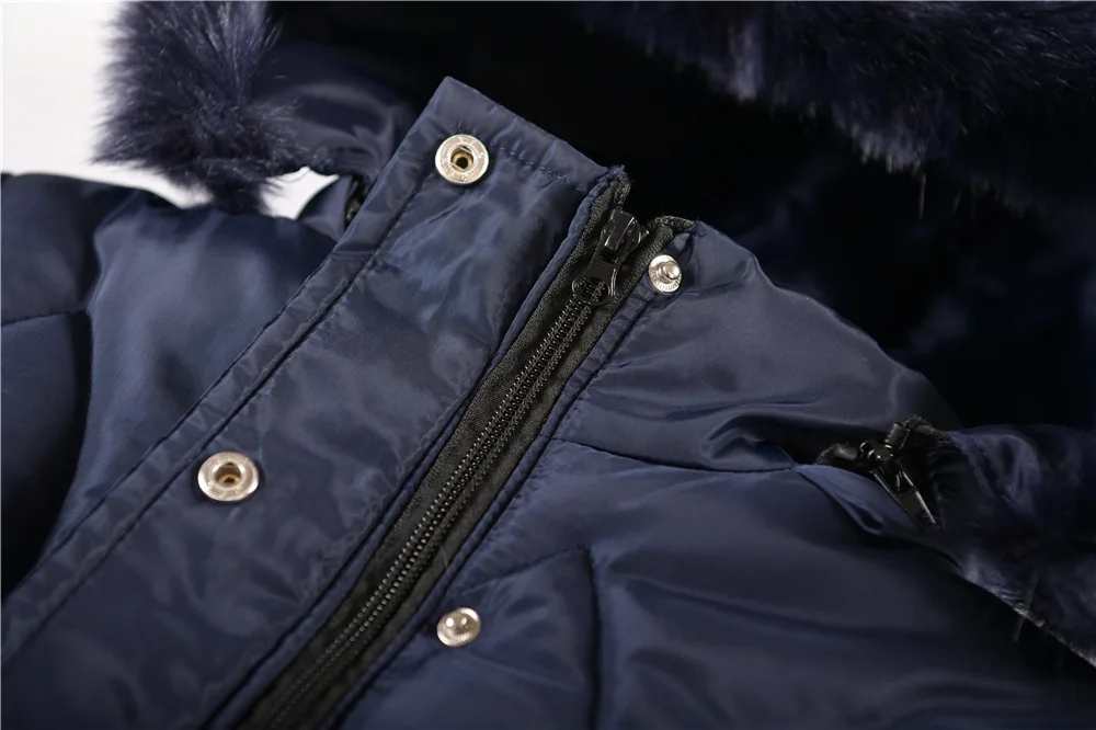 2024 New Winter Keep Warm Girls Jacket Waist Belt Design Detachable Hat Lining Plush Hooded Heavy Coat For Kids