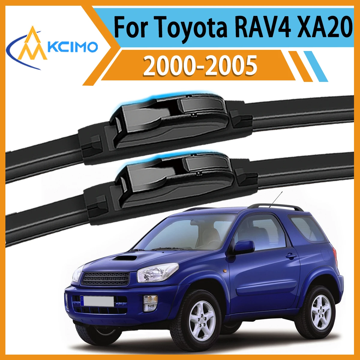 

All-Weather Confidence 2-Pack Wiper Blades For Toyota RAV4 XA20 20 2000-2005 Clear Vision Reduced Noise Long-Lasting Performance